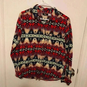 Urban Outfitters BDG southwestern design flannel button down shirt.  Size M